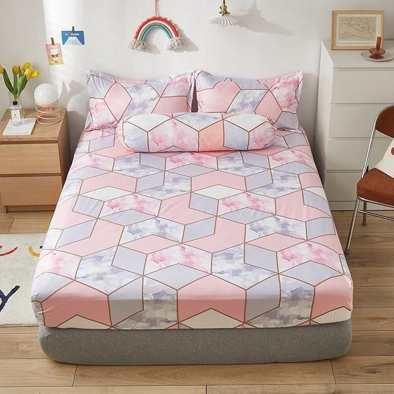 CR - SPREI HOMEMADE MOTIF TERBARU MOTIF CANTIK KUPU KUPU PINK // SPREI MARBLE MAZE AESTHETIC//SEPRAI