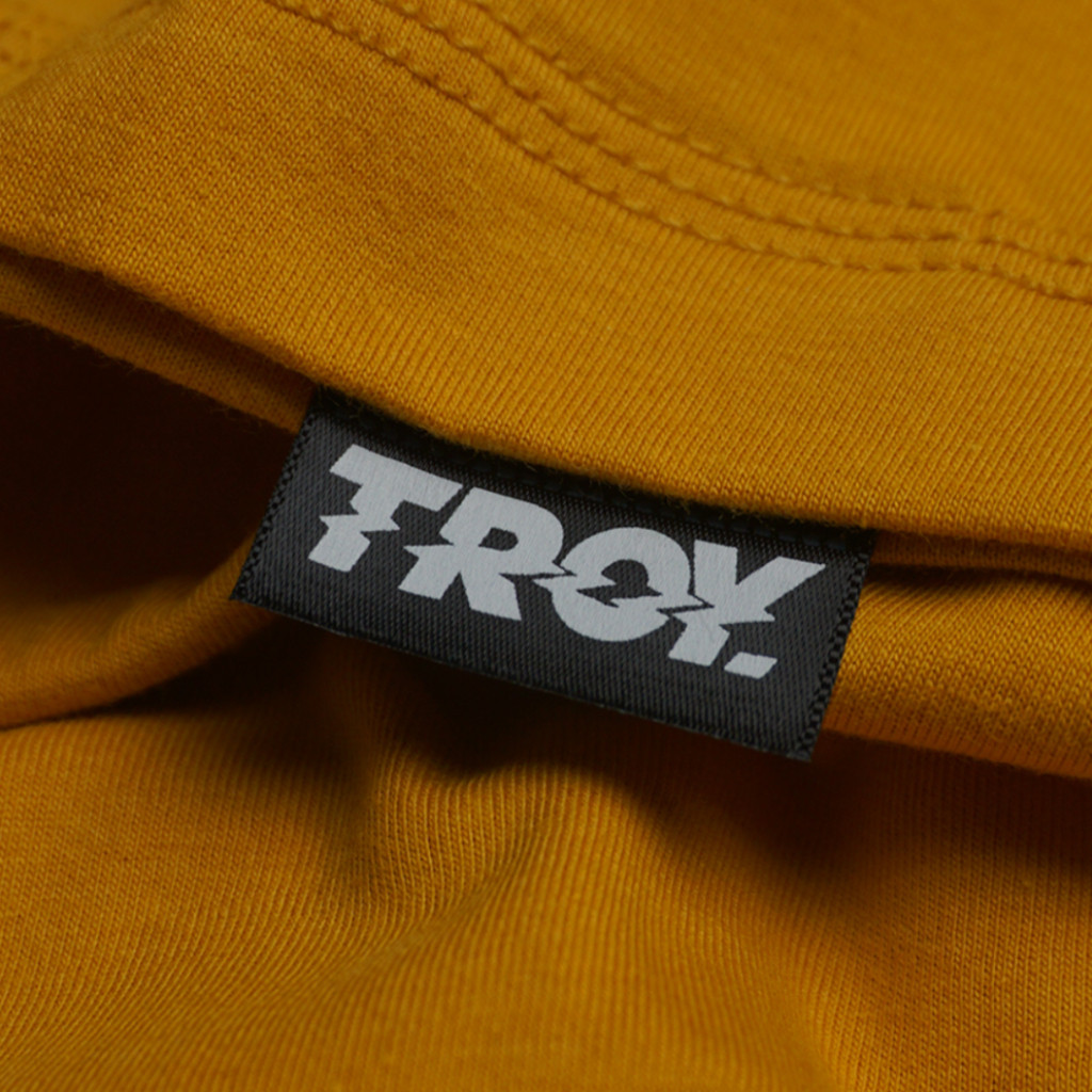 Troy Company Tshirt Yellow Mustard Basic Tee Logo - Kaos Lengan Pendek Kaos Mustard MTD 2045