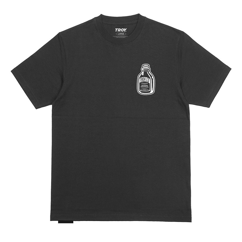 Troy Company Tshirt Black Salt Bottle - Kaos Pria Lengan Pendek Hitam MT 2338