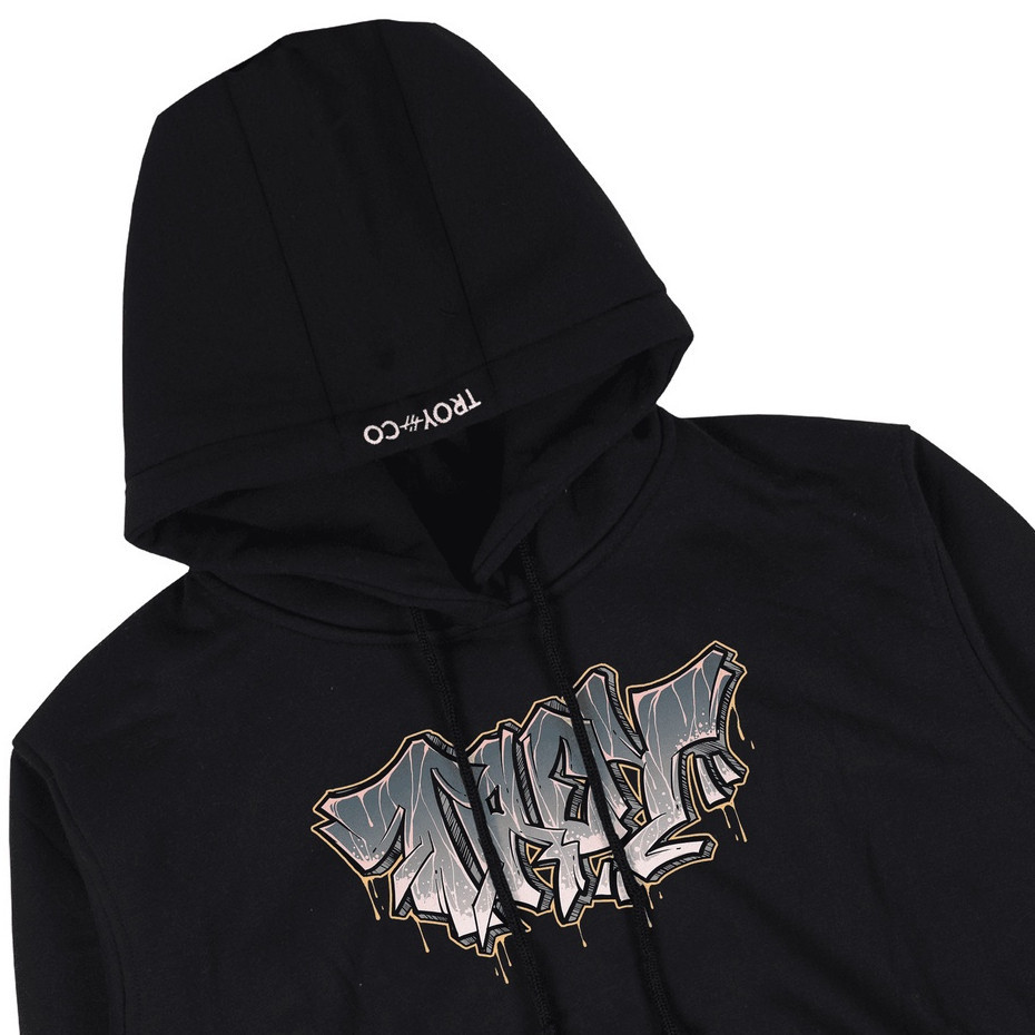 Troy Company Pullover Hoodie Stone Graffiti - Jaket Hoodie Pullover Hitam KH 2207
