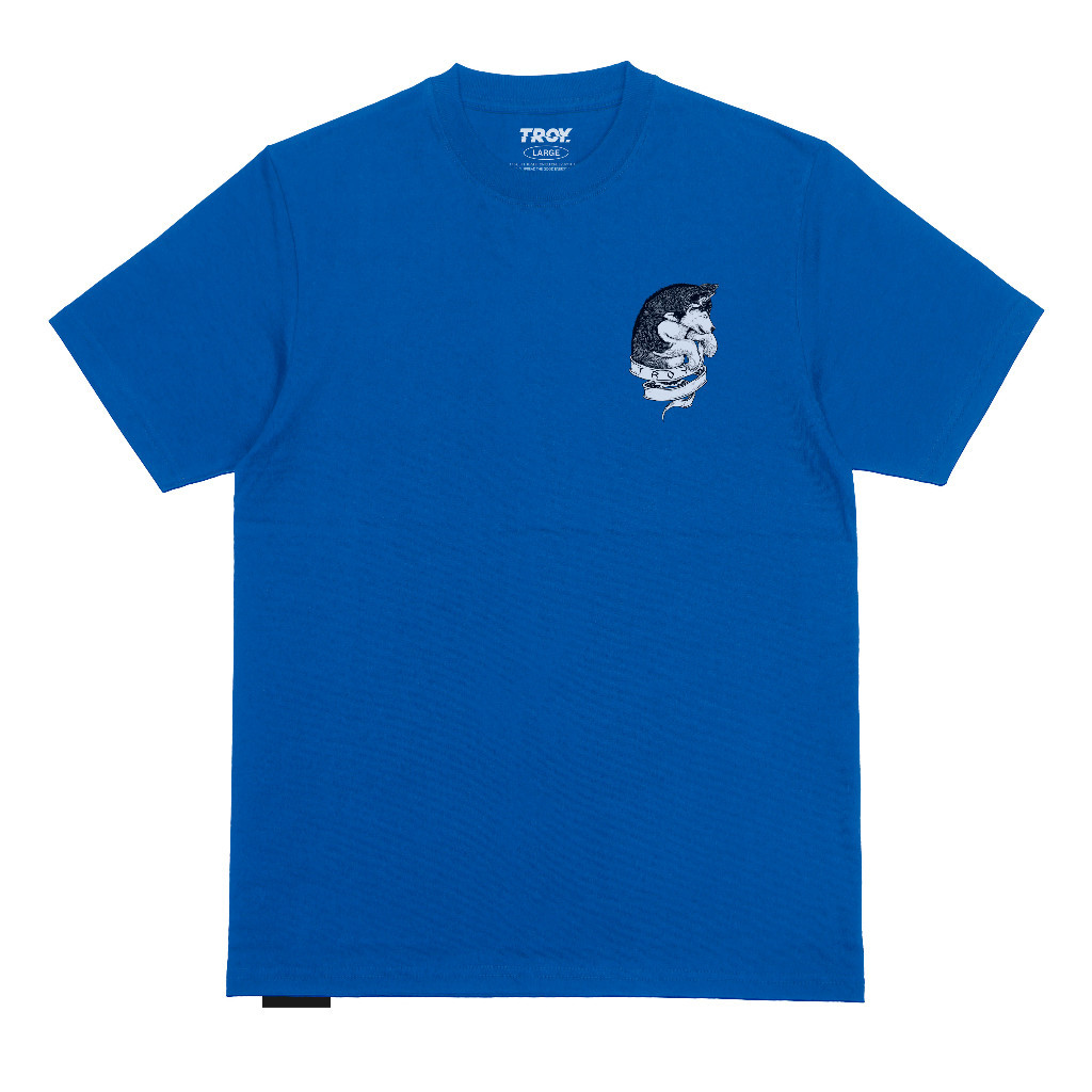 Troy Company Tshirt Royal Blue Siberian Husky - Kaos Pria Lengan Pendek Biru Benhur MT 2318