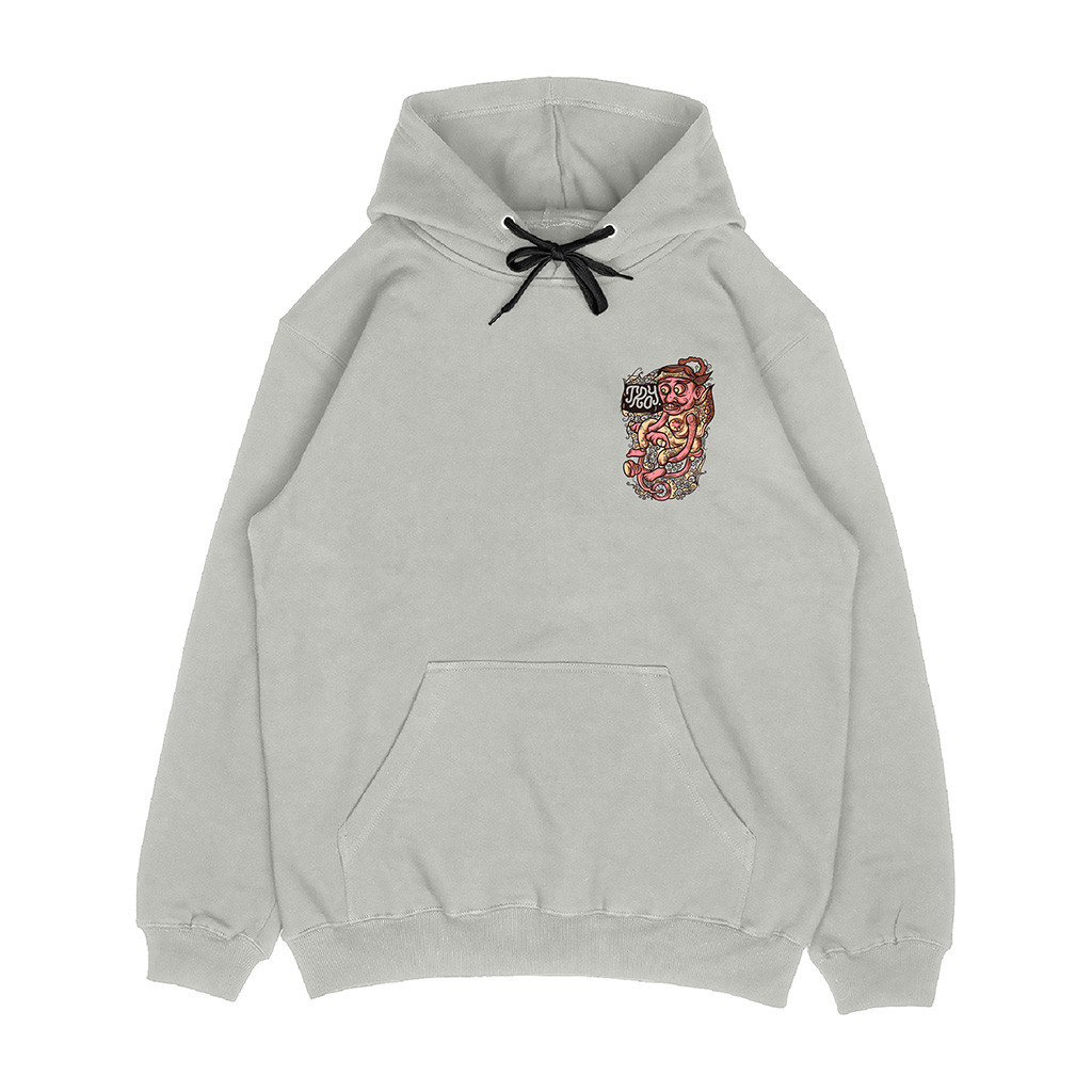 Troy Company Pullover Hoodie White Pearl Gatotkaca - Jaket Hoodie Putih Mutiara KH 2373