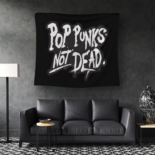 ''Terlaris" Bendera Pop Punks Not Dead Tour Concert Band Punk Poster Kain Murah