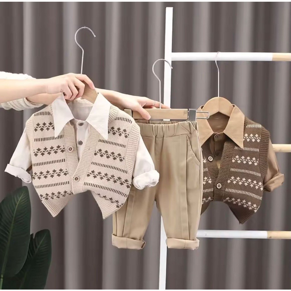 One Set Anak Laki Umur 2 4 6 7 Tahun 8 3 10 Stelan Setelan Laki2 5 6Tahun Terbaru 2024 Baju 2 In 1 B