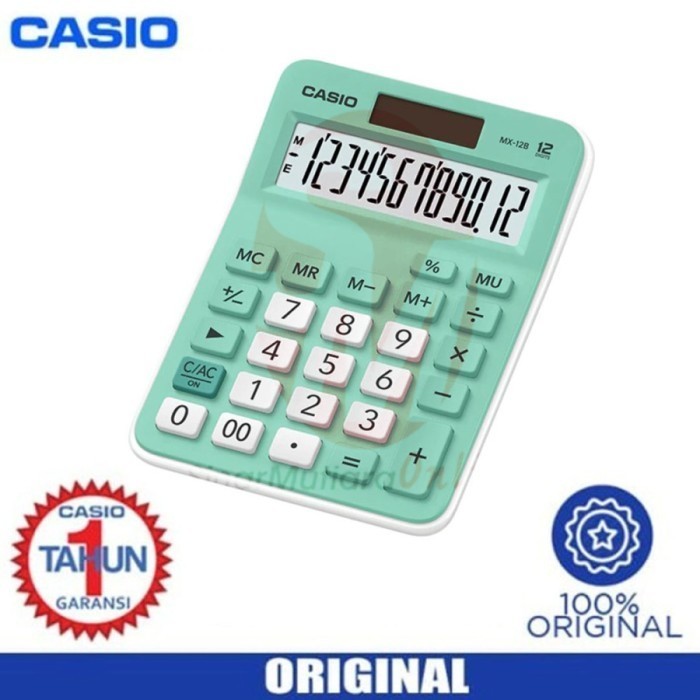 

KALKULATOR CASIO MX 12B 12 DIGIT - GREEN