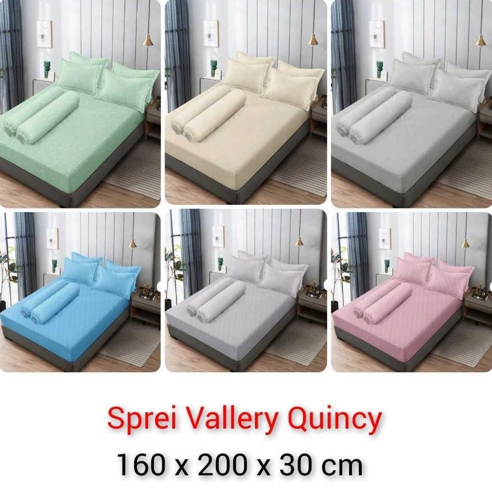 [DISKON] SPREI VALLERY QUINCY PURPLE 180X200/160X200 tinggi 30cm - 160x200 Cm