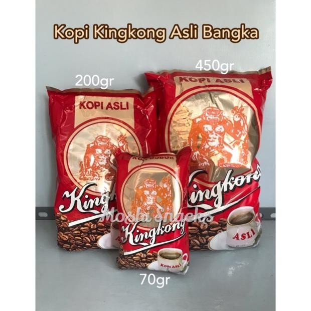 

2er-54 Kopi Bangka Kingkong Asli 450gr / Kopi Bubuk Bangka Kingkong Murni Merah Hemat