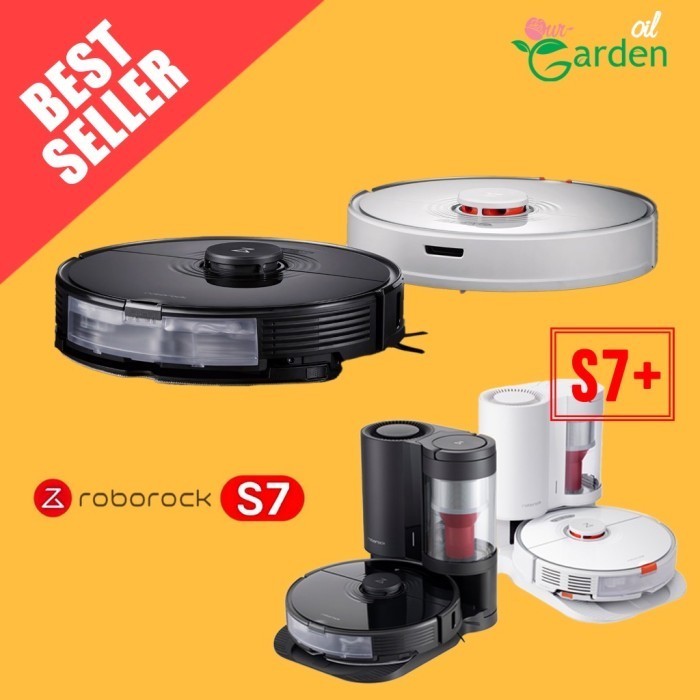 Terlaris!! Roborock S7 Robot Vacuum Cleaner And Mop Cleaner With Sonic Mopping - Putih, S7
