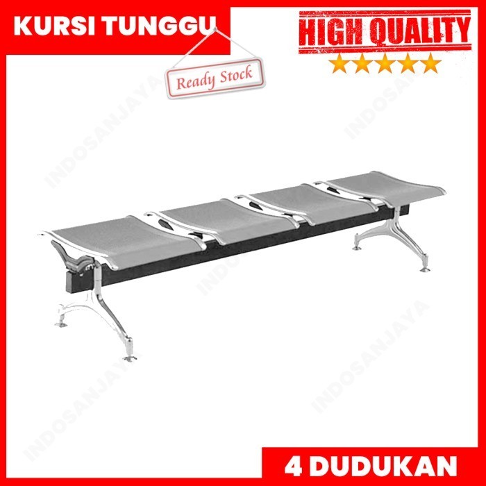 Kursi Tunggu Bandara 4 Tanpa Sandaran