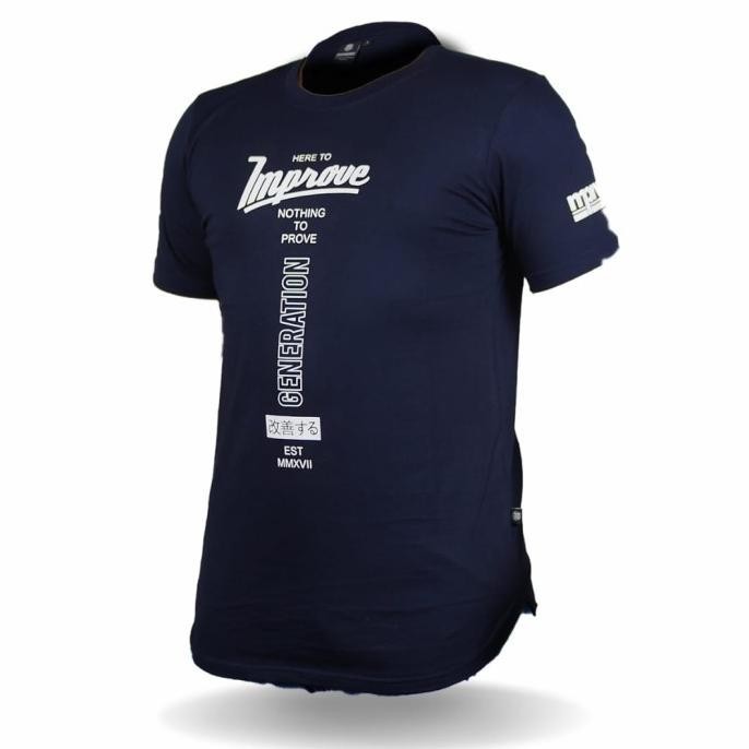 Kaos Pria Lengan Pendek Longline Distro Premium Improve Original