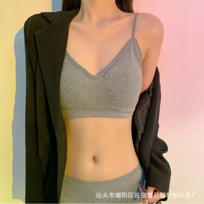 BARU BRA SET WANITA 6660 ONE SET TANKTOP BH CELANA DALAM PUSH UP