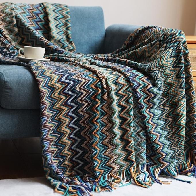 Bohemian Sofa Blanket Ethnic Blanket Bedspread / Penutup Sofa '