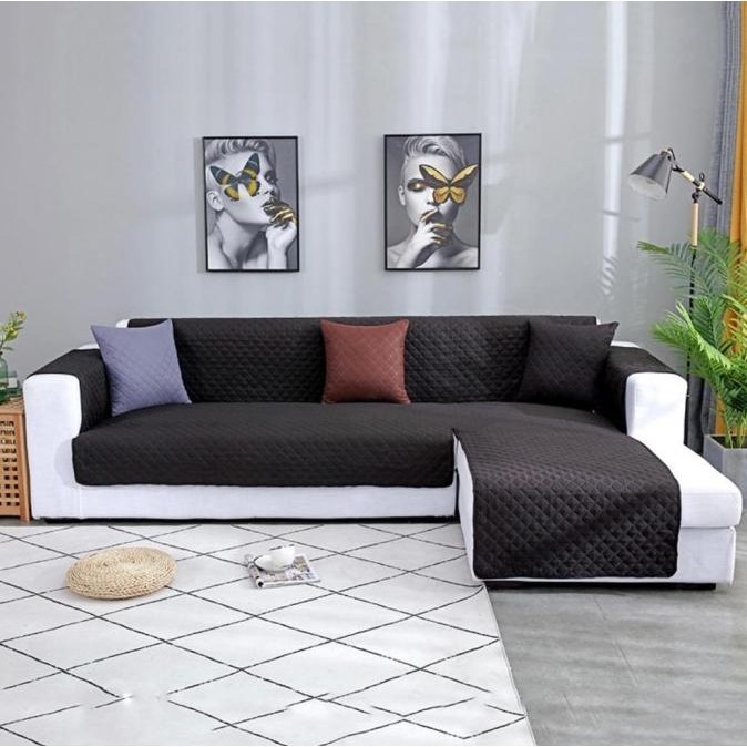 sarung sofa L / cover sofa L / sofa L protektor '