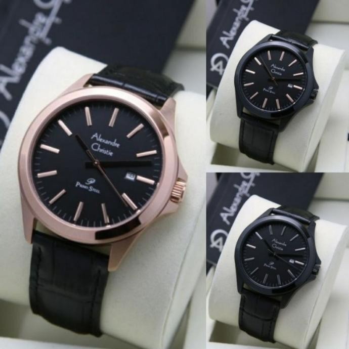 Jam Tangan Pria Alexandre Christie Ac 1026 / Ac1026 Leather Original