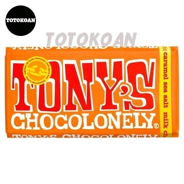 

Ready TONY'S TONYS CHOCOLONELY MILK CHOCOLATE CARAMEL SEA SALT 180 GR