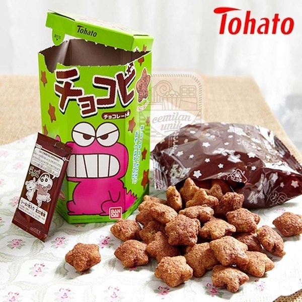 

Ready TOHATO CHOCOBI SINCHAN 25GRAM ORIGINAL JEPANG SNACK COKELAT