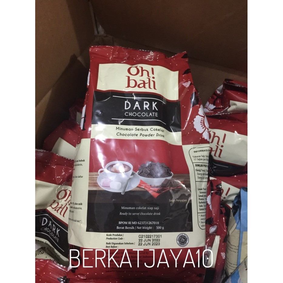 

Ready Oh! Bali Dark Chocolate Drink 500gr Minuman Serbuk Cokelat