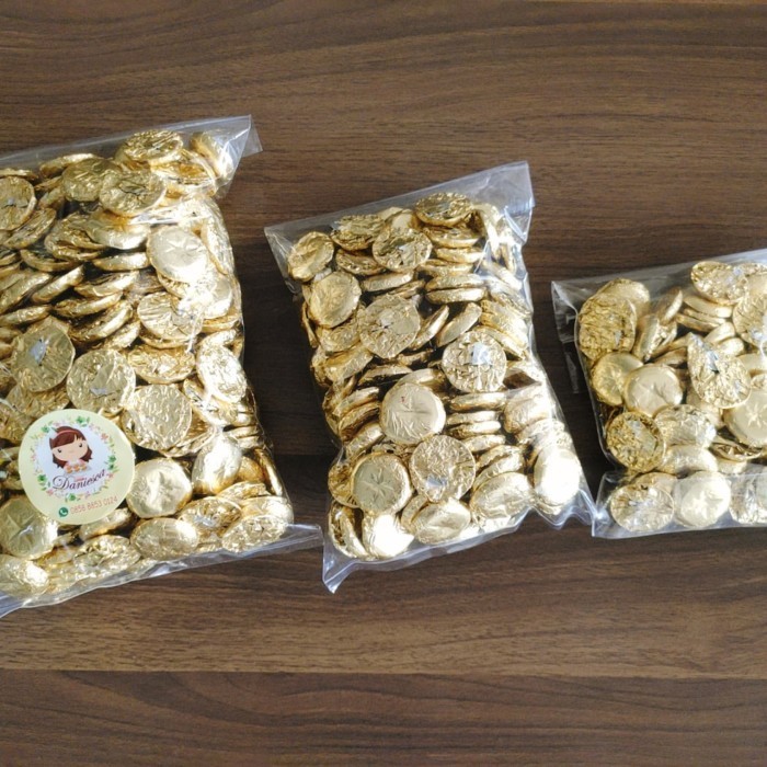 

Ready 500gr delfi koin milk - coklat kiloan pabrikan