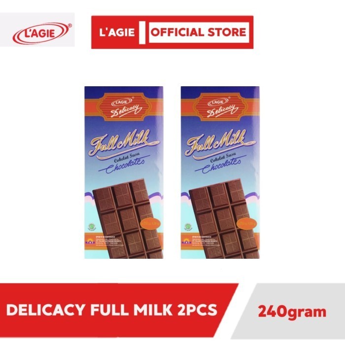 

Ready BUY 1 GET 1 FREE Lagie Coklat Delicacy Full Milk Coklat Batang 120 gr