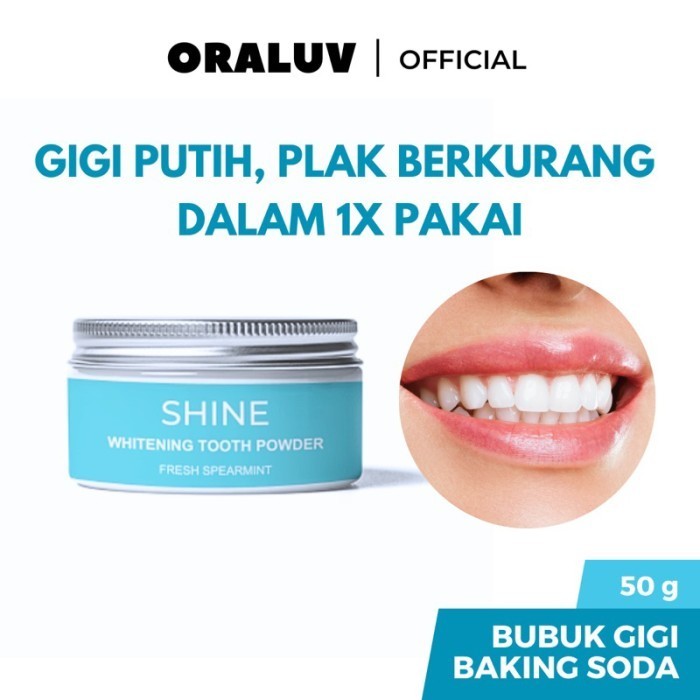 Ready Shine Whitening Tooth Powder By Oraluv Expert 50G - Pemutih Gigi