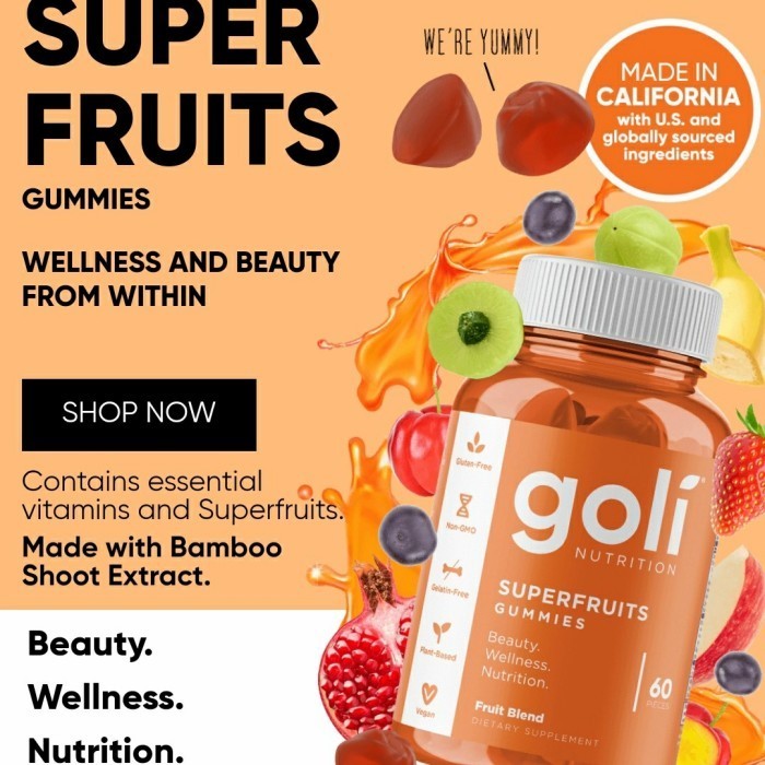 

Sale Sale! Original Goli Gummy Super Fruits @ 60 Gummies