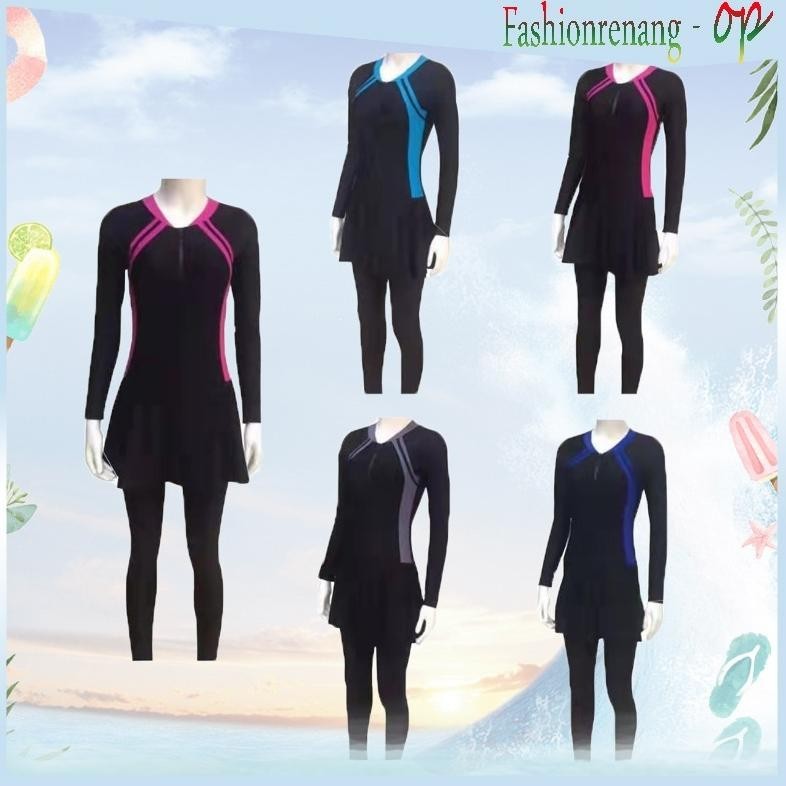 [DISKON] 39050 (Harga Lusinan) Baju Renang Muslim/ Baju Renang Rok/Baju Renang Wanita Dewasa