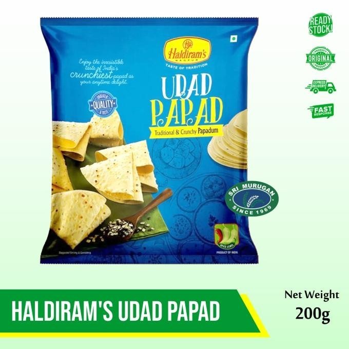 

HALDIRAM'S UDAD PAPAD 200 GM