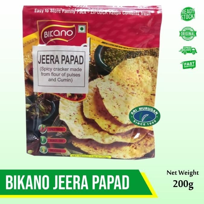 

BIKANO JEERA PAPAD 200GM