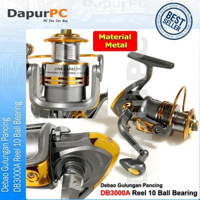 Reel Pancing Metal Debao DB3000A 10 Ball Bearing