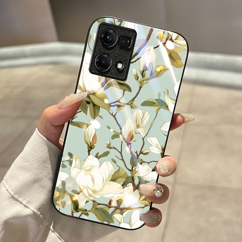 Casing Hp Untuk OPPO Reno 7 4G Reno 8 4G Reno 8T 4G Case Casing cermin kasing pelindung HP Softcase 
