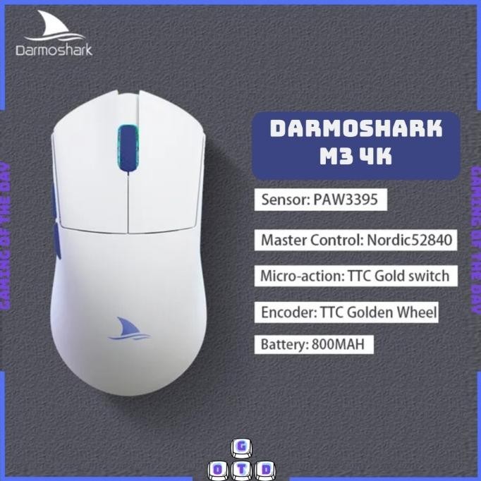 Darmoshark M3 M3S 4K Pro Mouse Gaming 3-Mode Wireless Bluetooth/Type-C