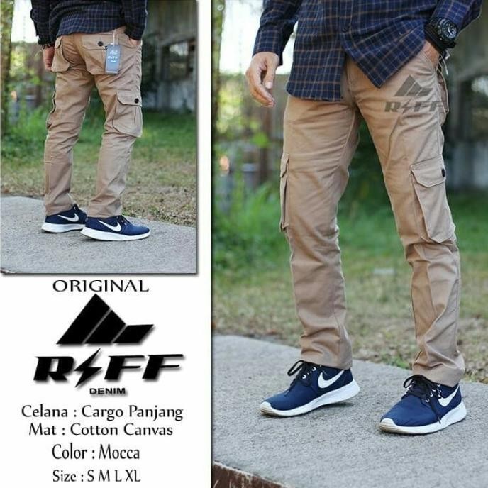 Celana Kargo Panjang Pria Original Cargo Pants Celana Pdl Kanvas Cowok