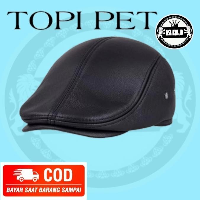 Topi Kulit Pet/Topi Seniman/Topi Kulit Pria