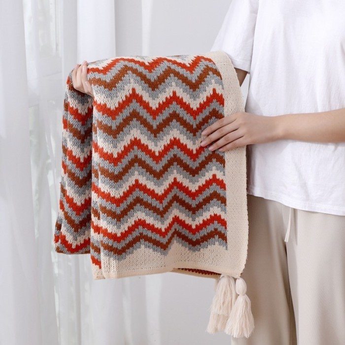 Bohemian Sofa Blanket Selimut Sofa Rajut Throw Blanket