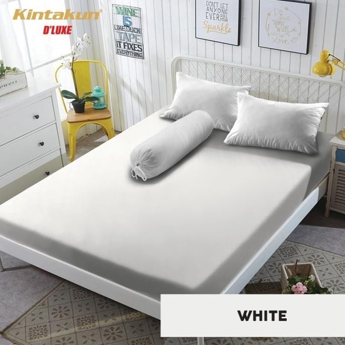 Sprei 160x200 TINGGI 30 cm Kintakun Limited Polos Edition ,.