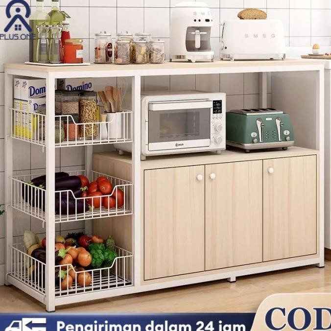 Lemari Dapur Serbaguna Rak Dapur Meja Dapur Rak Oven Dapur Meja Kompor