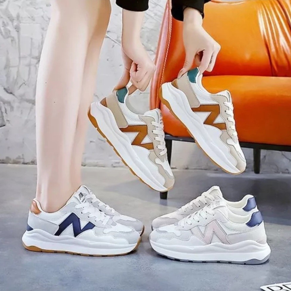 Sneakers Wanita Terlaris Terbaru 2024 Sepatu Wanita Sneakres Sepatu All Size Soepatu Perempuan Viral