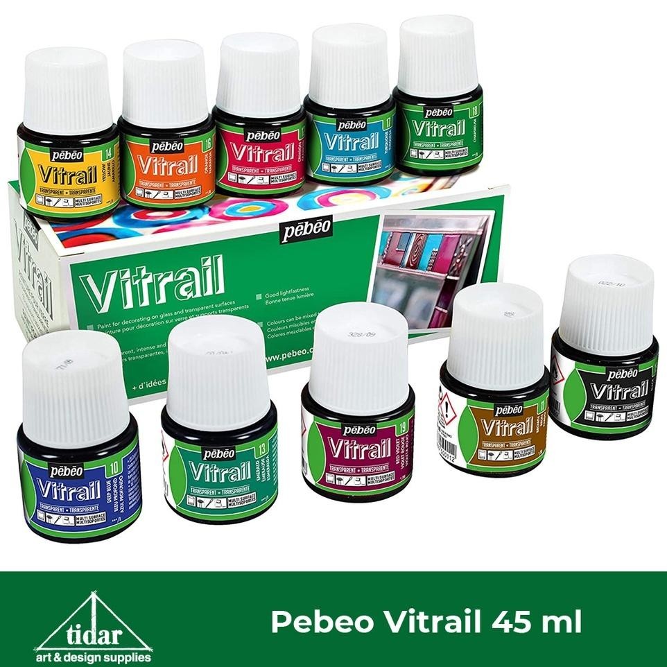 

Pebeo Vitrail Colour / Medium 45 Ml - Glass Painting Color - Cat Transparent Untuk Kaca