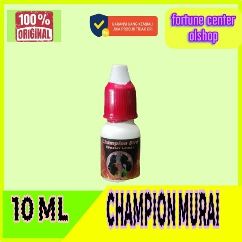 CHAMPION MURAI BEST ONE DOPING BURUNG MURAY PLECI KACER ANIS GACOR Lampam ID