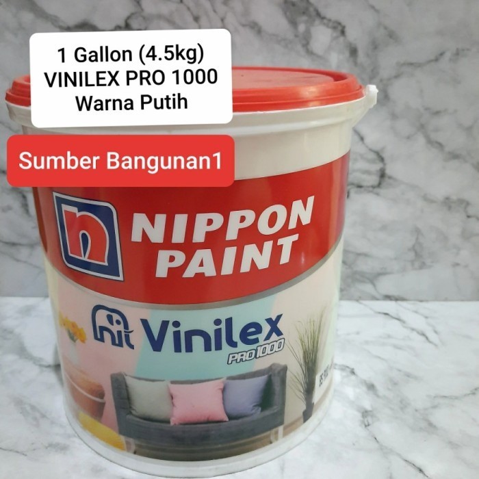 Instant Cat Tembok Vinilex Pro Nippon Paint Hijau Abu Biru Putih Cream