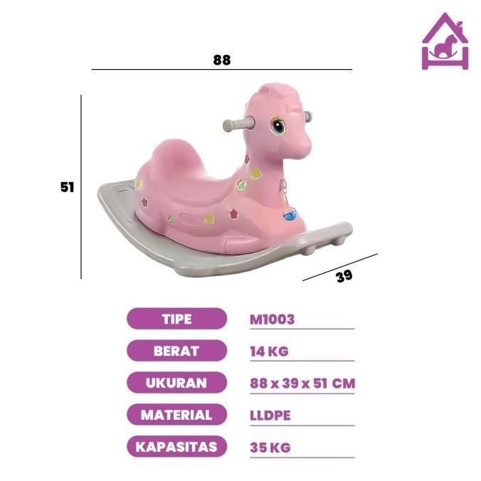 Mainan Anak Kuda Kudaan Ayun Goyang Plastik Wm 19034 - Sarpedon