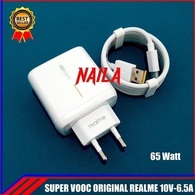 Charger Copotan Realme 7Pro/8 Pro Superdart 65 Watt Original Bawaan Hp