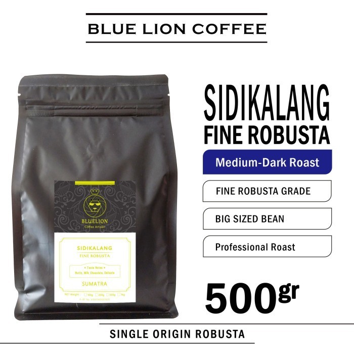 

Blue Lion Coffee Sidikalang 500 Gram Kopi Fine Robusta