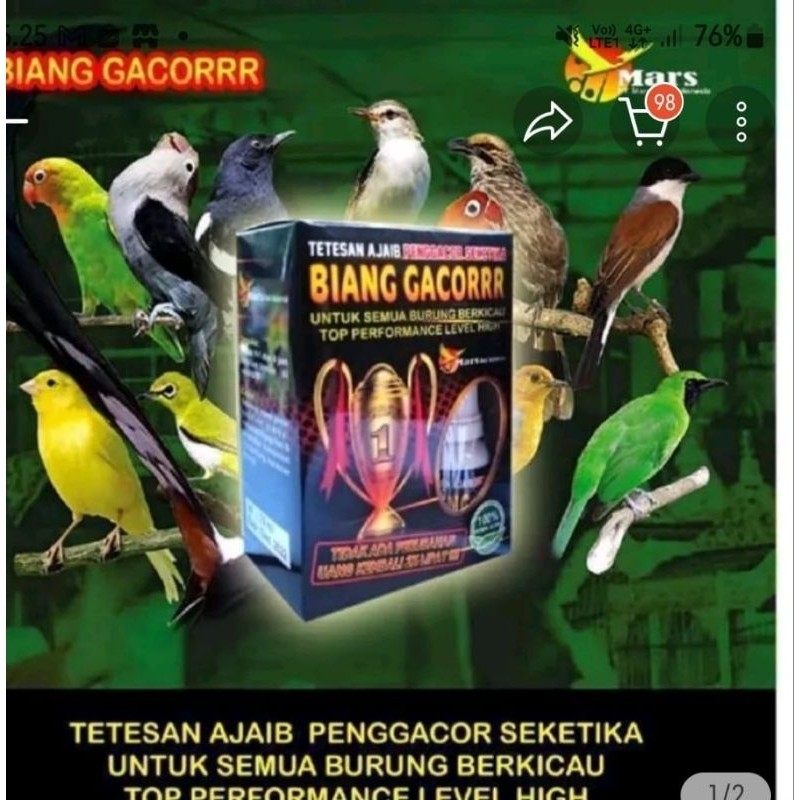 Biang gacor tetes ajaib penggacor by bmw