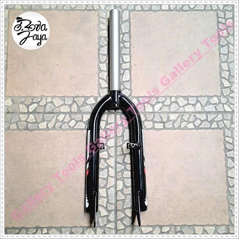 FORK GARPU BMX UNITED HITAM BESI 28.6 OVER SIZE TANPA DRAT  Sepeda Aksesoris Sparepart