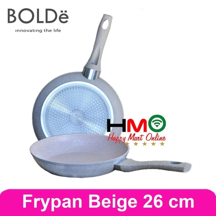 Bolde Frypan 26Cm Beige Bolde Superpan Panci Wajan Granit 26Cm