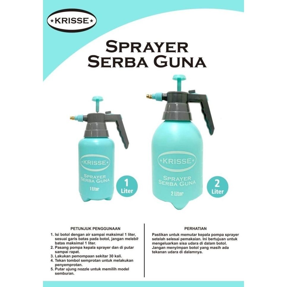 KRISSE 2 LITER SEMPROTAN BURUNG & TANAMAN & DISINFEKTAN BIRU TOSCA