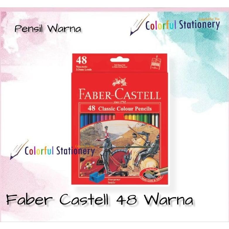 

BACK TO SCHOOL PENSIL WARNA FABER CASTELL PANJANG 48 WARNA CLASSIC