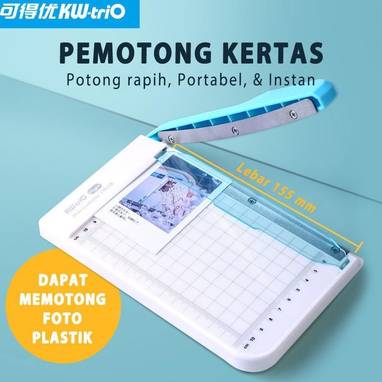 

READY >> ALAT PEMOTONG KERTAS MURAH TERBARU KW-TRIO PENGGUNTING KERTAS PHOTO PORTABLE PRECISION PAPER TRIMMER CUTTER PORTABEL ALAT-ALAT FOTOCOPY