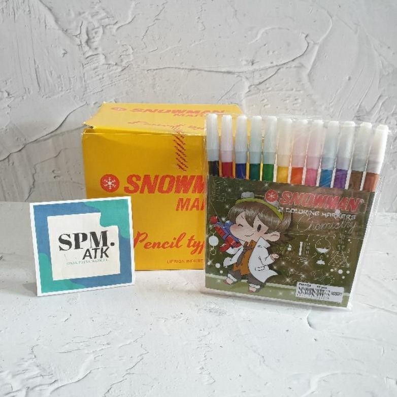 

BACK TO SCHOOL (12 SET) SPIDOL 12W SNOWMAN PW-12A